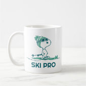 Erdnüsse | Snoopy auf Skis Kaffeetasse (Links)