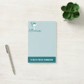 Erdnüsse | Snoopy auf Skis Post-it Klebezettel (Büro)