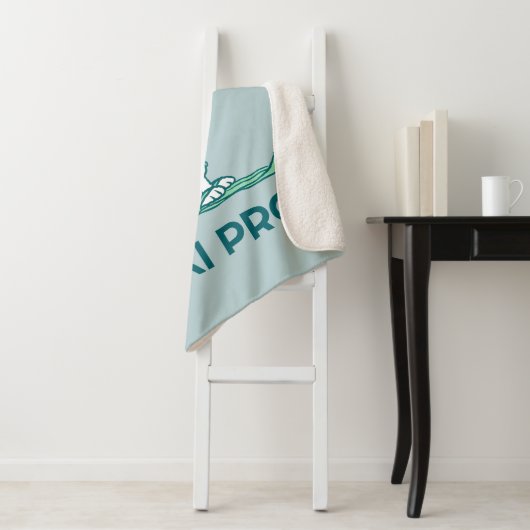 Erdnüsse | Snoopy auf Skis Sherpadecke (Beispiel)