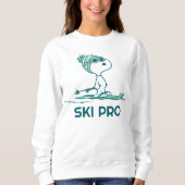 Erdnüsse | Snoopy auf Skis Sweatshirt (Vorderseite)