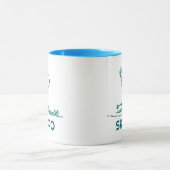 Erdnüsse | Snoopy auf Skis Tasse (Zentrum)