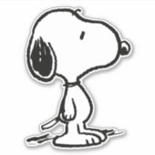 Erdnüsse | Snoopy Aufkleber (Vorderseite)