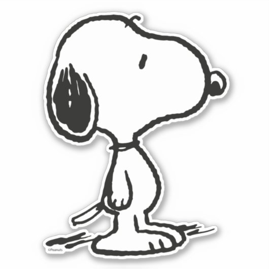 Erdnüsse | Snoopy Aufkleber (Vorderseite)