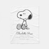Erdnüsse | Snoopy Baby Fleecedecke (Vorderseite)