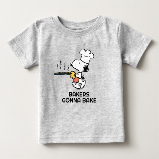 Erdnüsse | Snoopy Backkost Baby T-shirt (Vorderseite)