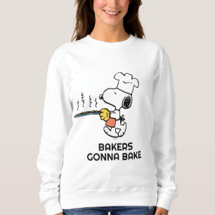 Erdnüsse Snoopy Backkost Sweatshirt
