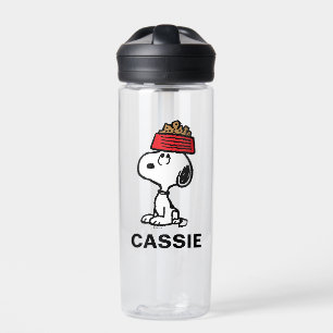 Erdnüsse Snoopy Balancing Name hinzufügen Trinkflasche