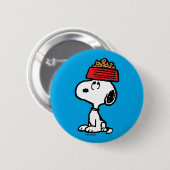 Erdnüsse | Snoopy Balancing Sein Dog Disc Button (Vorne & Hinten)
