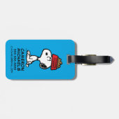 Erdnüsse | Snoopy Balancing Sein Dog Disc Gepäckanhänger (Rückseite horizontal)