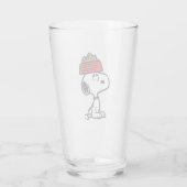 Erdnüsse | Snoopy Balancing Sein Dog Disc Glas (Rückseite)