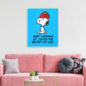 Erdnüsse | Snoopy Balancing Sein Dog Disc Leinwanddruck (Insitu (Wohnzimmer))