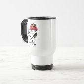 Erdnüsse | Snoopy Balancing Sein Dog Disc Reisebecher (Vorderseite Links)