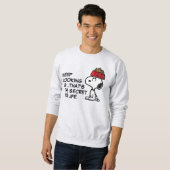 Erdnüsse | Snoopy Balancing Sein Dog Disc Sweatshirt (Vorne ganz)