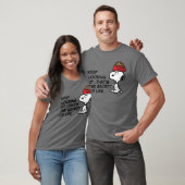 Erdnüsse | Snoopy Balancing Sein Dog Disc T-Shirt (Unisex)