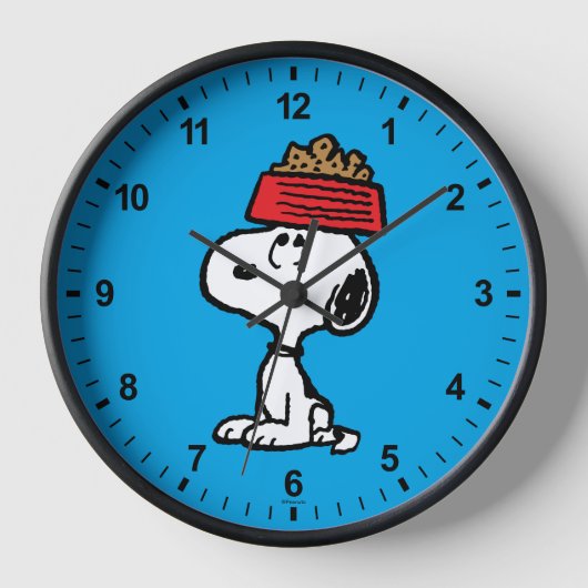Erdnüsse | Snoopy Balancing Sein Dog Disc Uhr (Vorderseite)