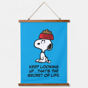 Erdnüsse Snoopy Balancing Sein Dog Disc Wandteppich Mit Holzrahmen