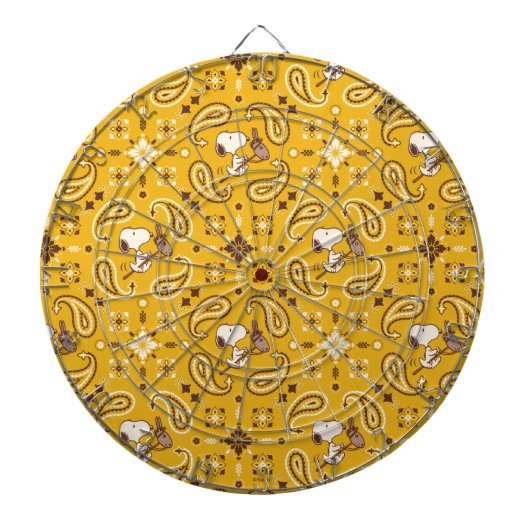 Erdnüsse | Snoopy Bandana Cowboy Dartscheibe (vorne)