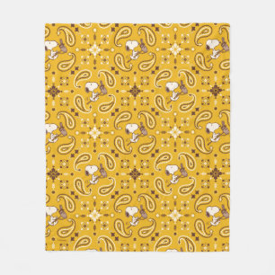 Erdnüsse   Snoopy Bandana Cowboy Fleecedecke