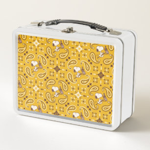 Erdnüsse   Snoopy Bandana Cowboy Metall Brotdose