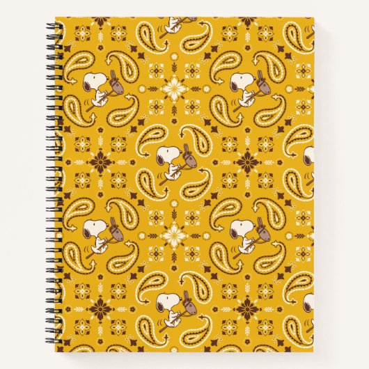 Erdnüsse | Snoopy Bandana Cowboy Notizblock (Vorderseite)