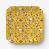 Erdnüsse | Snoopy Bandana Cowboy Pappteller (Vorderseite)