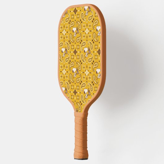 Erdnüsse | Snoopy Bandana Cowboy Pickleball Schläger (Links)