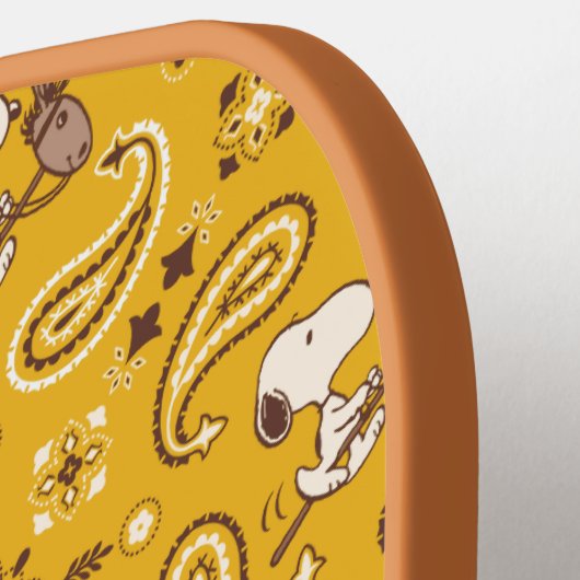 Erdnüsse | Snoopy Bandana Cowboy Pickleball Schläger (Linke Seite)