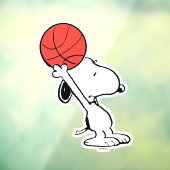 Erdnüsse | Snoopy Basketball Hoop Shot Fensteraufkleber (Blatt 3)