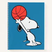Erdnüsse | Snoopy Basketball Hoop Shot Notizblock (Vorderseite)