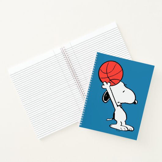 Erdnüsse | Snoopy Basketball Hoop Shot Notizblock (Innenseite)