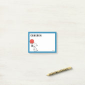 Erdnüsse | Snoopy Basketball Hoop Shot Post-it Klebezettel (Auf Schreibtisch)