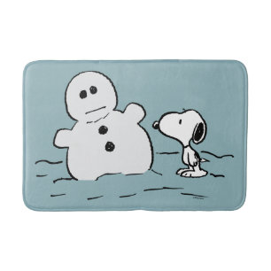 Erdnüsse   Snoopy baut einen Schneemann Badematte