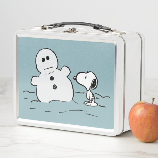 Erdnüsse | Snoopy baut einen Schneemann Metall Brotdose (Beispiel)