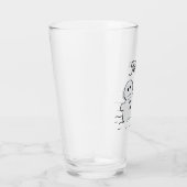 Erdnüsse | Snoopy baut einen Schneemann | Name hin Glas (Rechts)