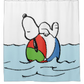 Erdnüsse | Snoopy Beach Ball Beach Duschvorhang (Vorderseite)