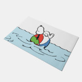 Erdnüsse | Snoopy Beach Ball Beach Fußmatte (Schrägansicht)
