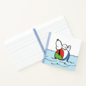 Erdnüsse | Snoopy Beach Ball Beach Notizblock (Innenseite)