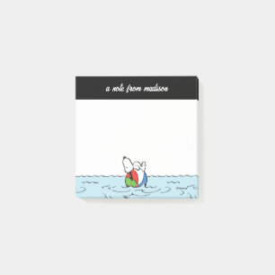 Erdnüsse Snoopy Beach Ball Beach Post-it Klebezettel