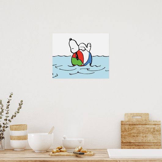Erdnüsse | Snoopy Beach Ball Beach Poster (Küche)
