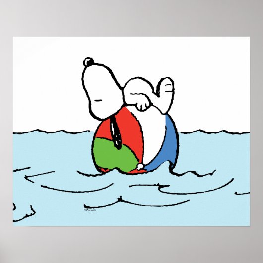 Erdnüsse | Snoopy Beach Ball Beach Poster (Vorne)