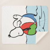 Erdnüsse | Snoopy Beach Ball Beach Sherpadecke (Vorderseite (Horizontal))