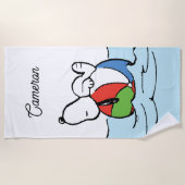 Erdnüsse | Snoopy Beach Ball Beach Strandtuch (Vorderseite)