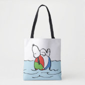 Erdnüsse | Snoopy Beach Ball Beach Tasche (Vorderseite)