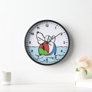 Erdnüsse   Snoopy Beach Ball Beach Uhr