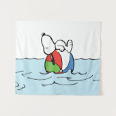 Erdnüsse | Snoopy Beach Ball Beach Wandteppich (Vorderseite (Horizontal))