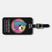 Erdnüsse | Snoopy Beach Beagle Gepäckanhänger (Vorderseite horizontal)