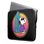 Erdnüsse | Snoopy Beach Beagle Laptopschutzhülle (Vorderseite Links)