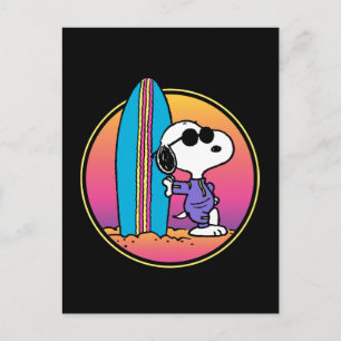 Erdnüsse   Snoopy Beach Beagle Postkarte