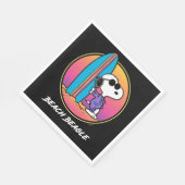 Erdnüsse | Snoopy Beach Beagle Serviette (Ecke)