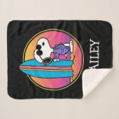 Erdnüsse | Snoopy Beach Beagle Sherpadecke (Vorderseite (Horizontal))